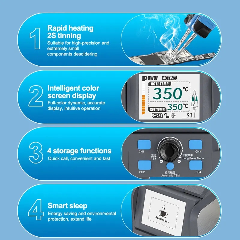 SUNSHINE S1 Precision Tweezers - огляд і ціна C210 Precision Soldering Station